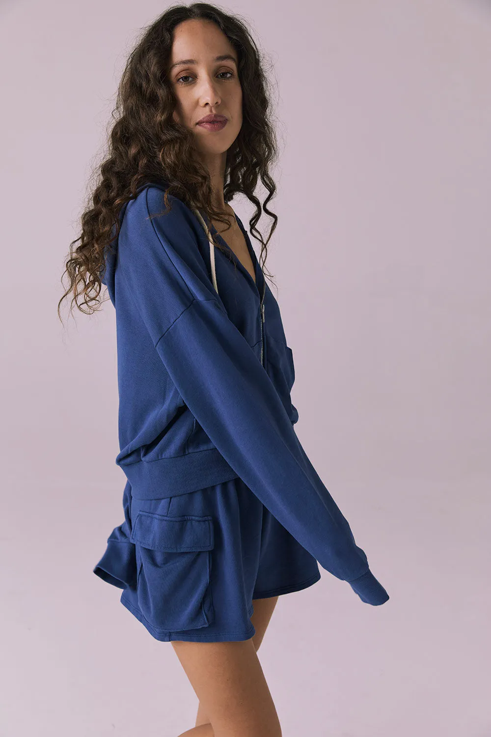 Abilene Honest Indigo Zip Up Hoodie sold by Chaser product image thumbnail 4