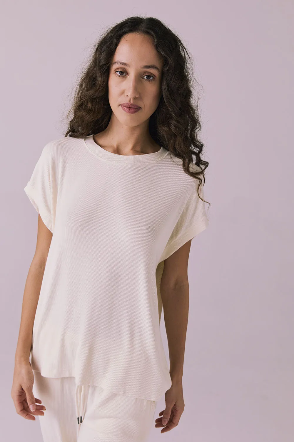 Audrey Starry White Tee sold by Chaser product image thumbnail 2