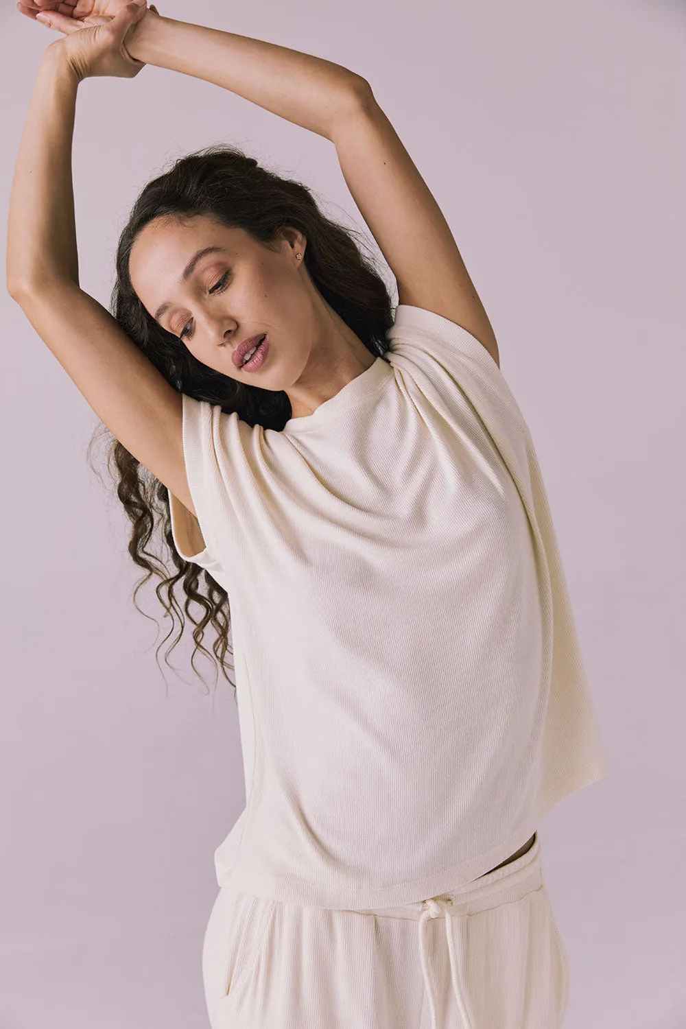 Audrey Starry White Tee sold by Chaser product image thumbnail 3