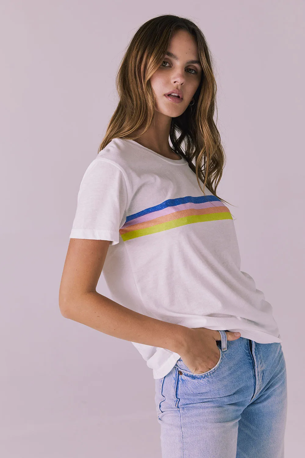 Retro Lightning Tee sold by Chaser product image thumbnail 2