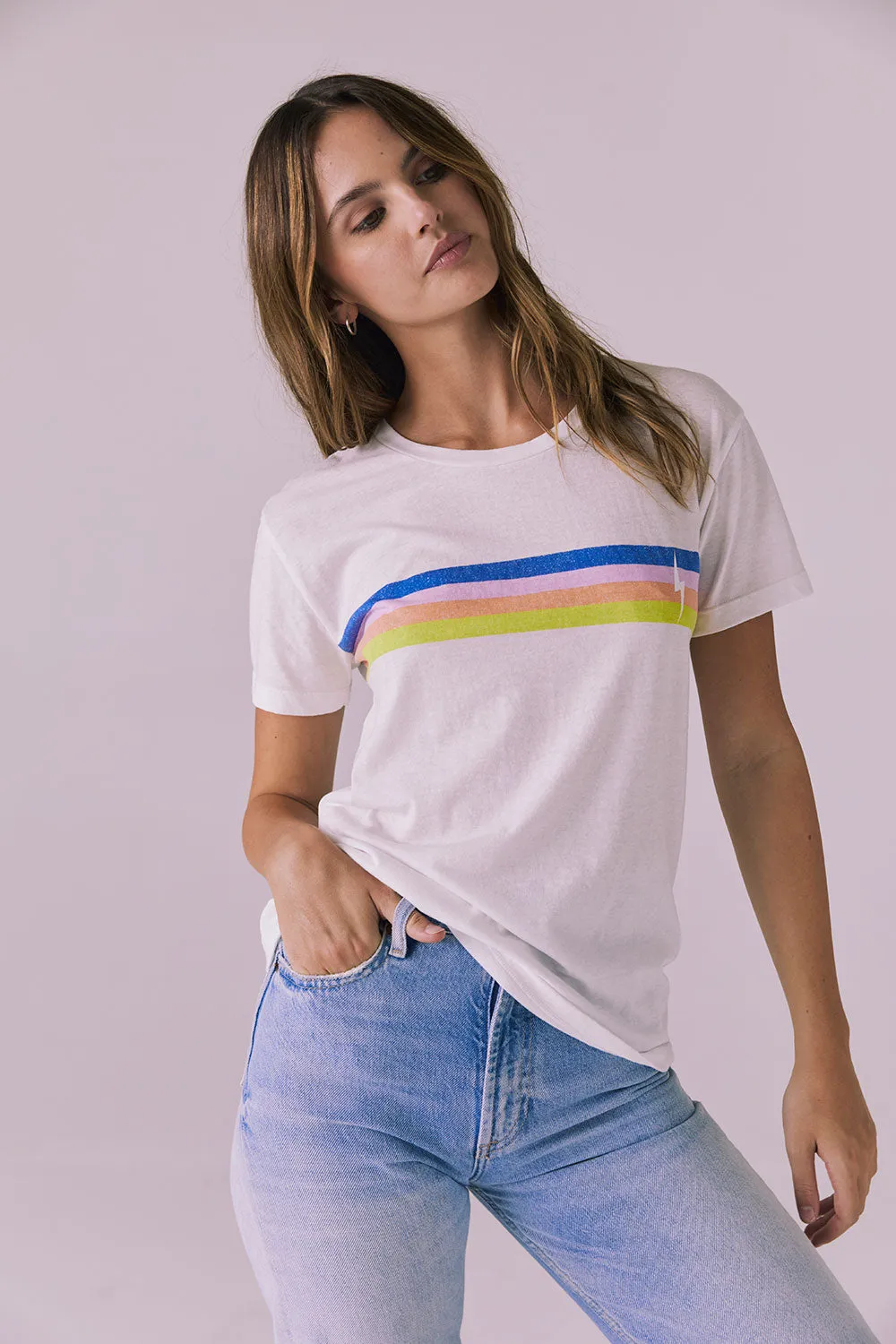 Retro Lightning Tee sold by Chaser product image thumbnail 4