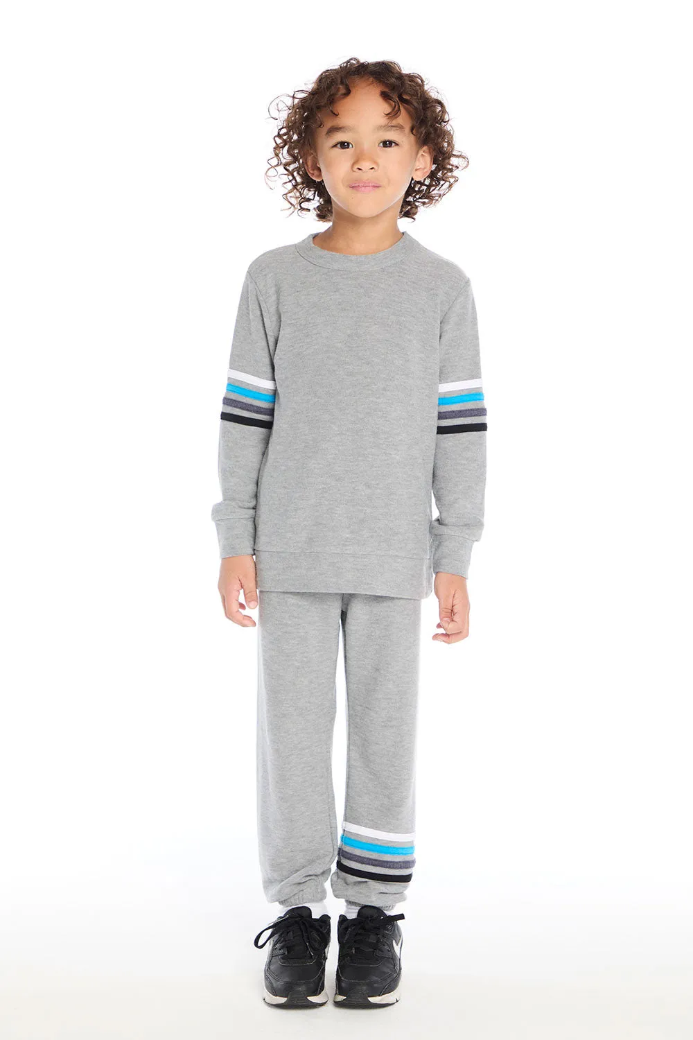 Heather Grey Comfy Long Sleeve Pullover sold by Chaser product image thumbnail 4