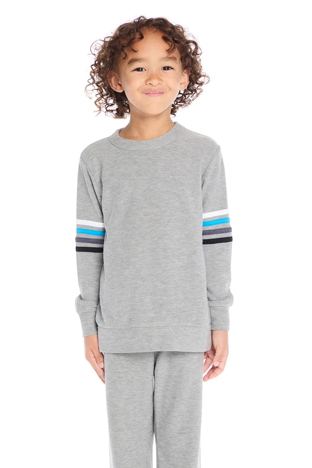 Heather Grey Comfy Long Sleeve Pullover sold by Chaser