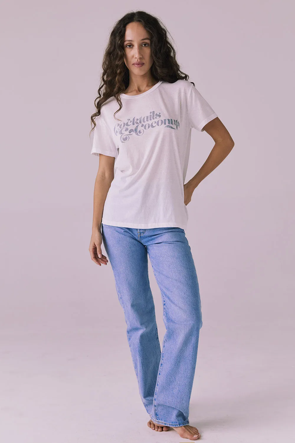 Cocktails & Coconuts Tee sold by Chaser product image thumbnail 4