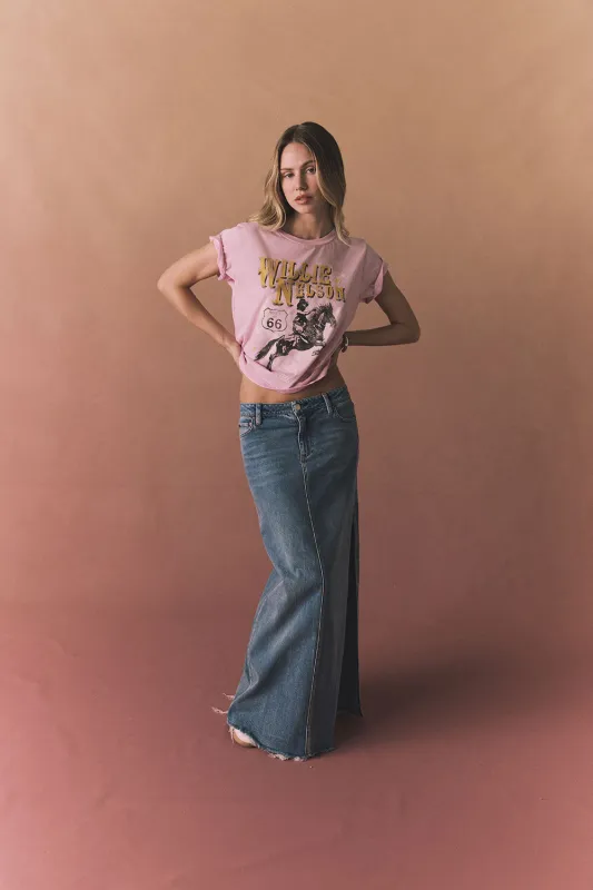 Willie Nelson Retro Logo Tee sold by Chaser