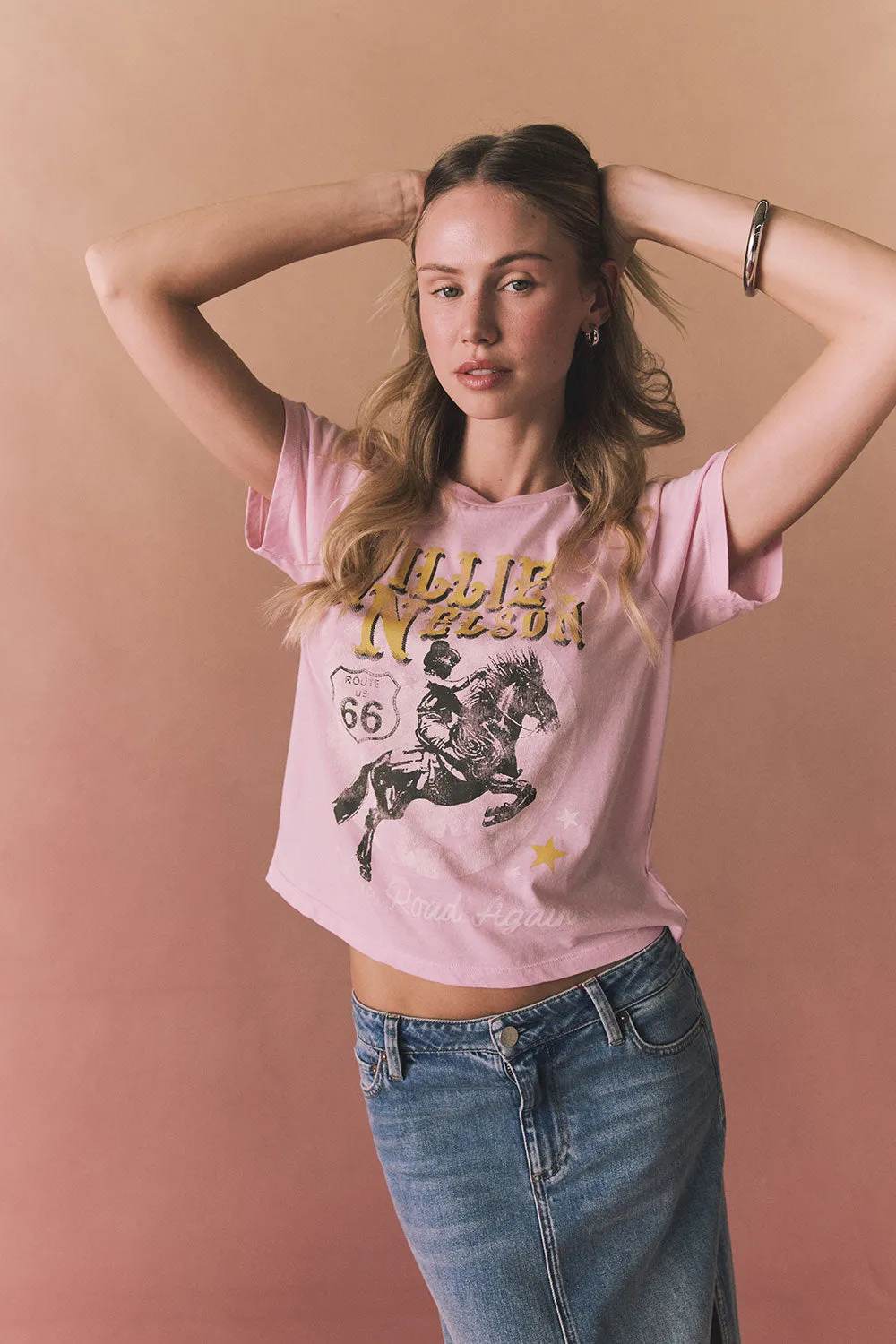 Willie Nelson Retro Logo Tee sold by Chaser product image thumbnail 2