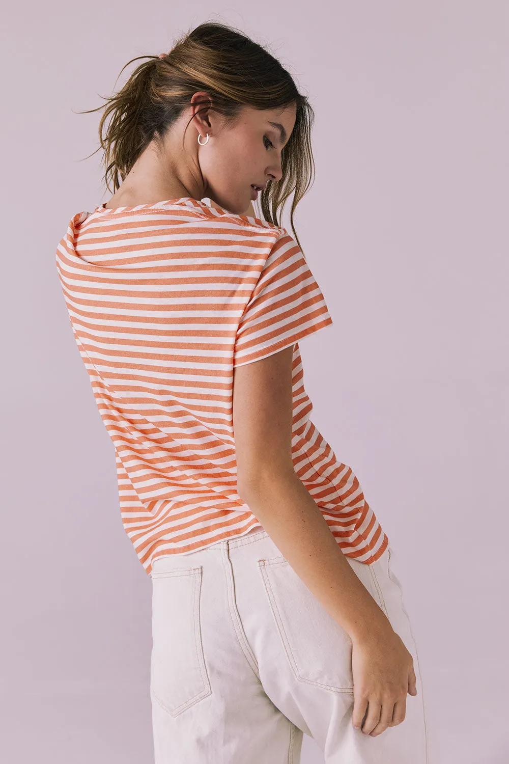 Peace + Love Embroidery Tee sold by Chaser product image thumbnail 2