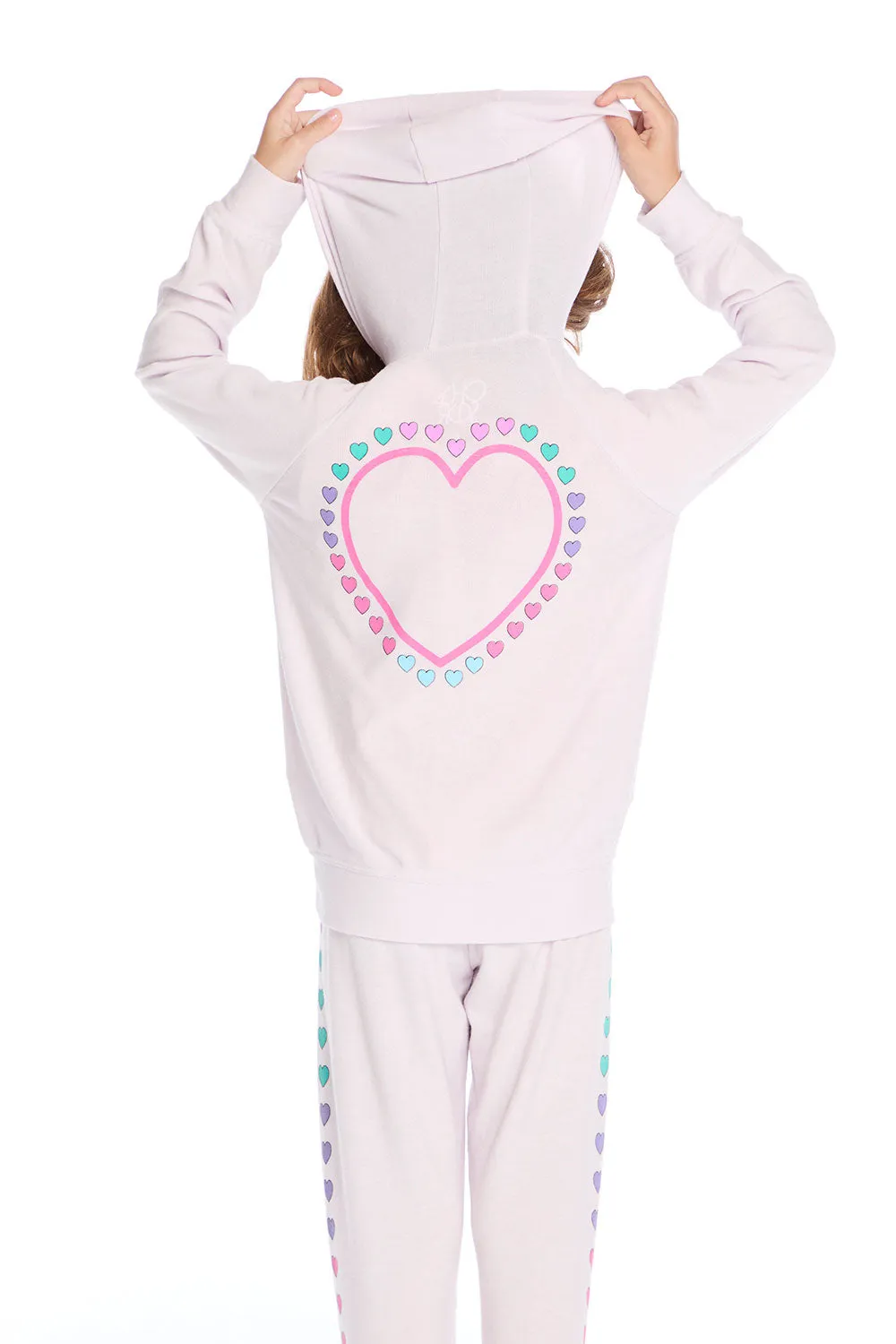 Love Hearts Hoodie sold by Chaser product image thumbnail 2