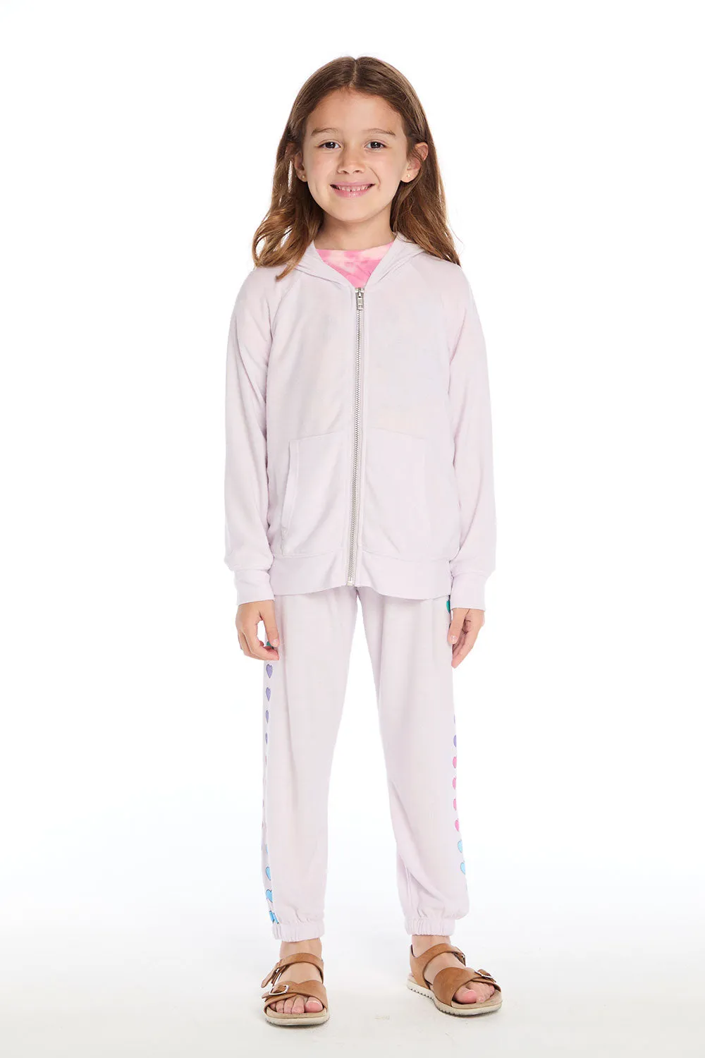 Love Hearts Cozy Knit Sweatpant sold by Chaser product image thumbnail 4