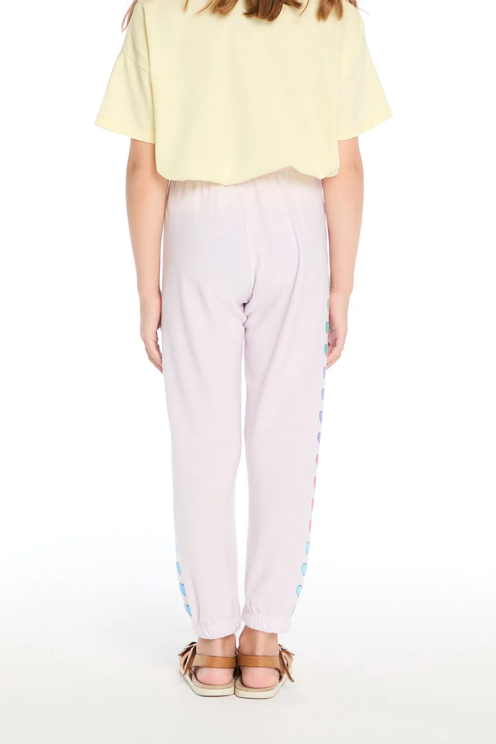 Love Hearts Cozy Knit Sweatpant sold by Chaser product image thumbnail 3