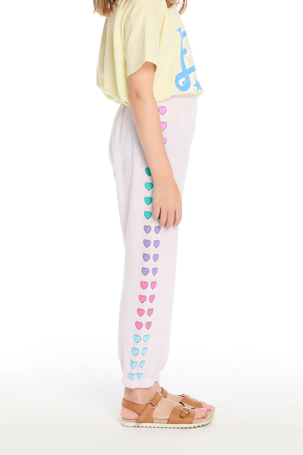 Love Hearts Cozy Knit Sweatpant sold by Chaser product image thumbnail 2