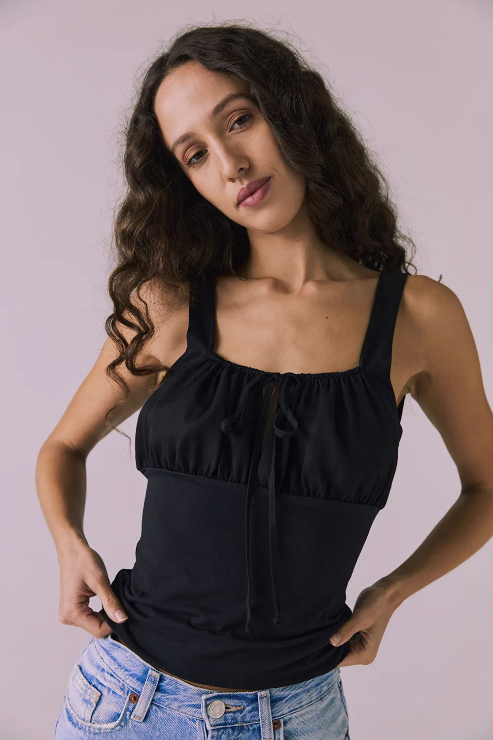 Nancy Black Tank sold by Chaser product image thumbnail 2