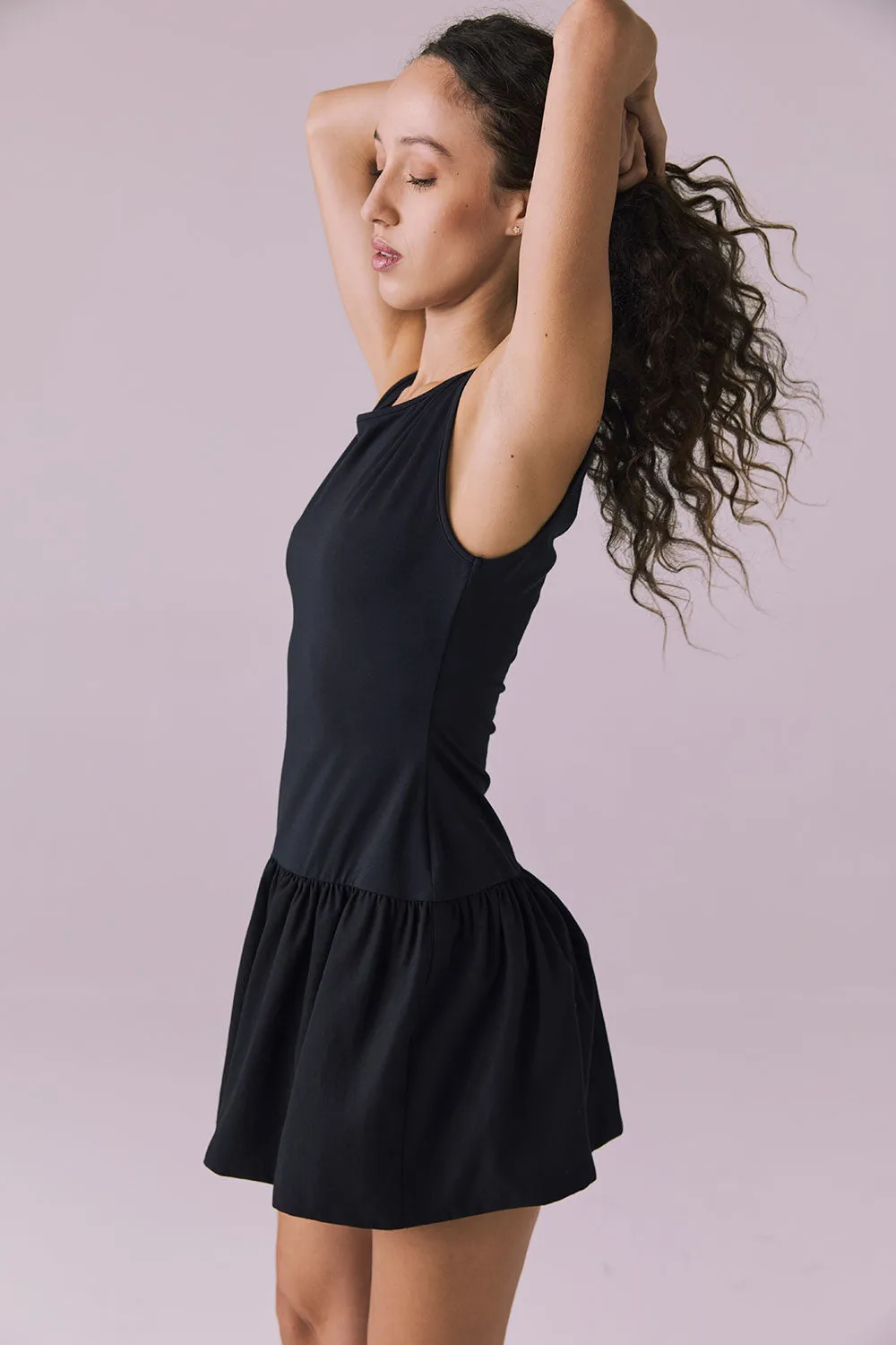 Lou Licorice Black Mini Dress sold by Chaser product image thumbnail 5