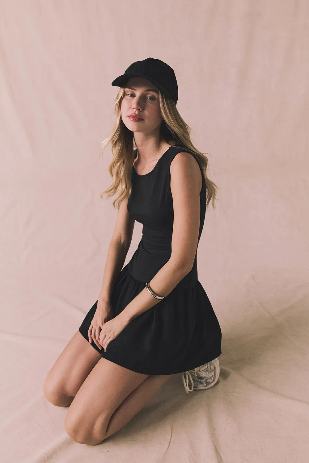 Lou Licorice Black Mini Dress sold by Chaser product image thumbnail 2