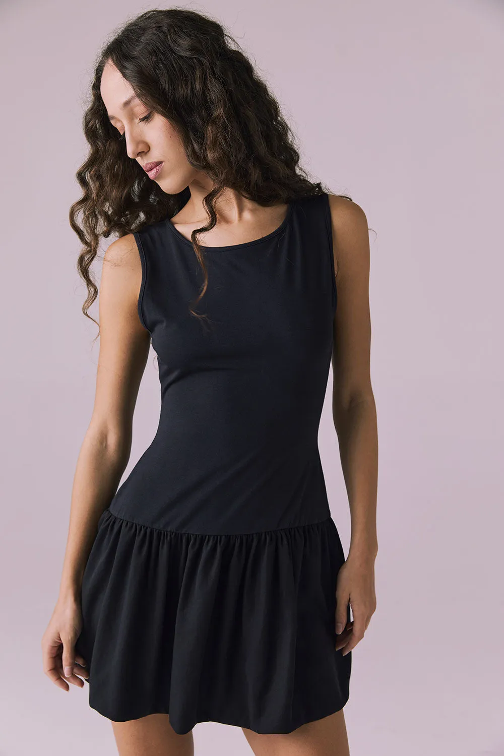 Lou Licorice Black Mini Dress sold by Chaser product image thumbnail 4