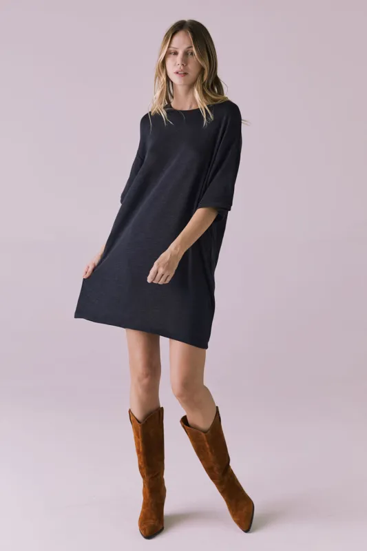 Blair Licorice Black Mini Dress sold by Chaser