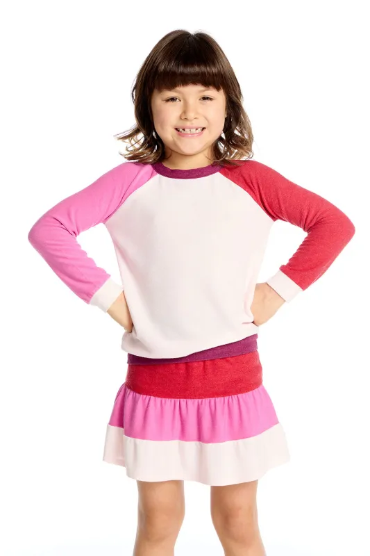 Basic Pinky Colorblock Pullover sold by Chaser