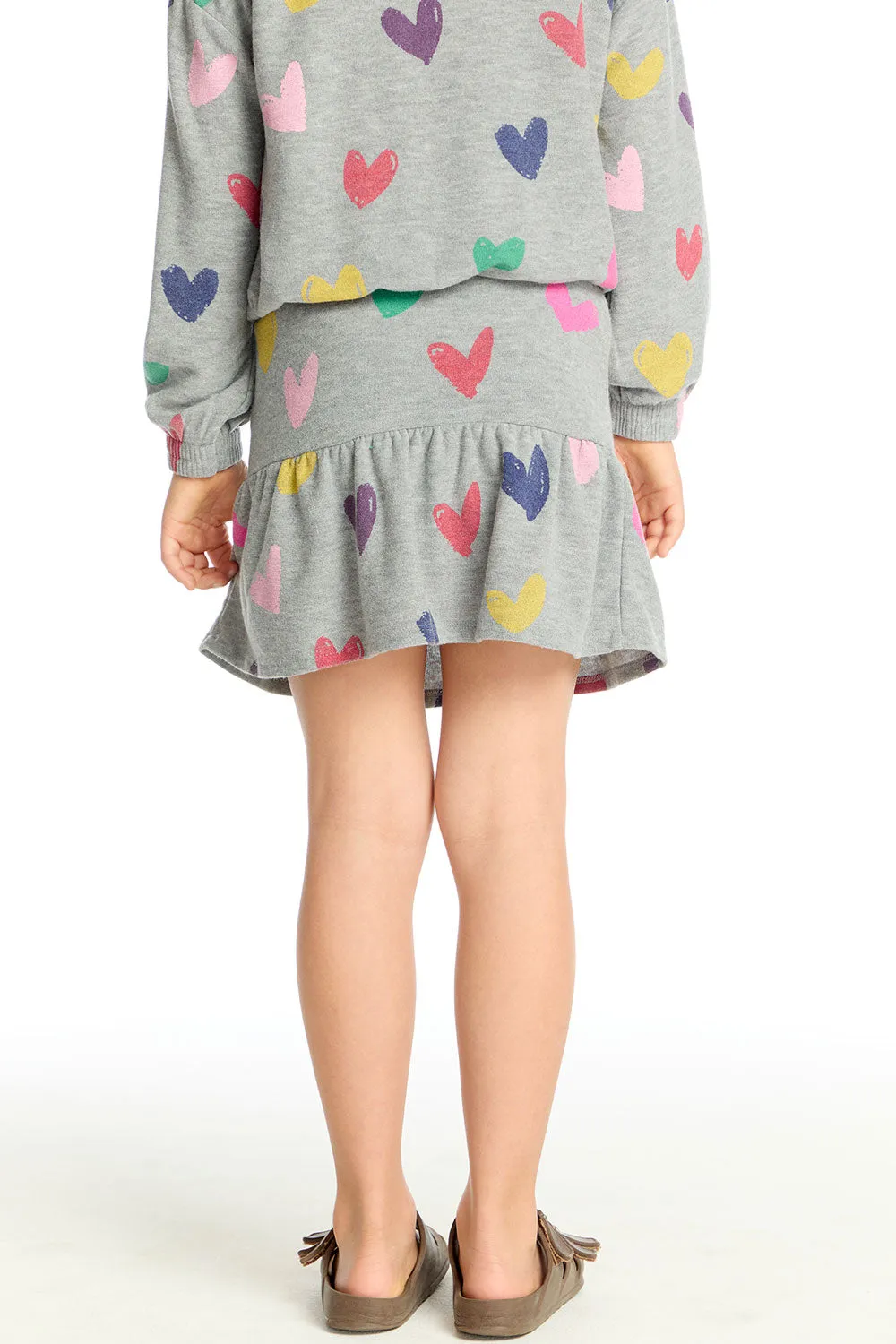 Rainbow Hearts Skirt sold by Chaser product image thumbnail 3