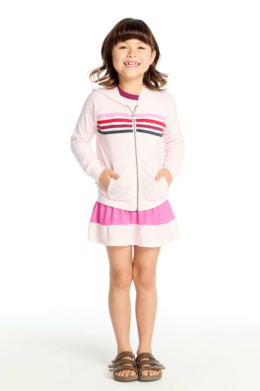 Zip Up Hoodie with Pinky Strappings sold by Chaser product image thumbnail 4