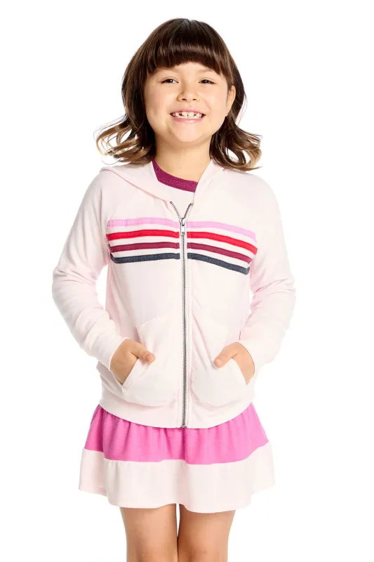 Zip Up Hoodie with Pinky Strappings sold by Chaser
