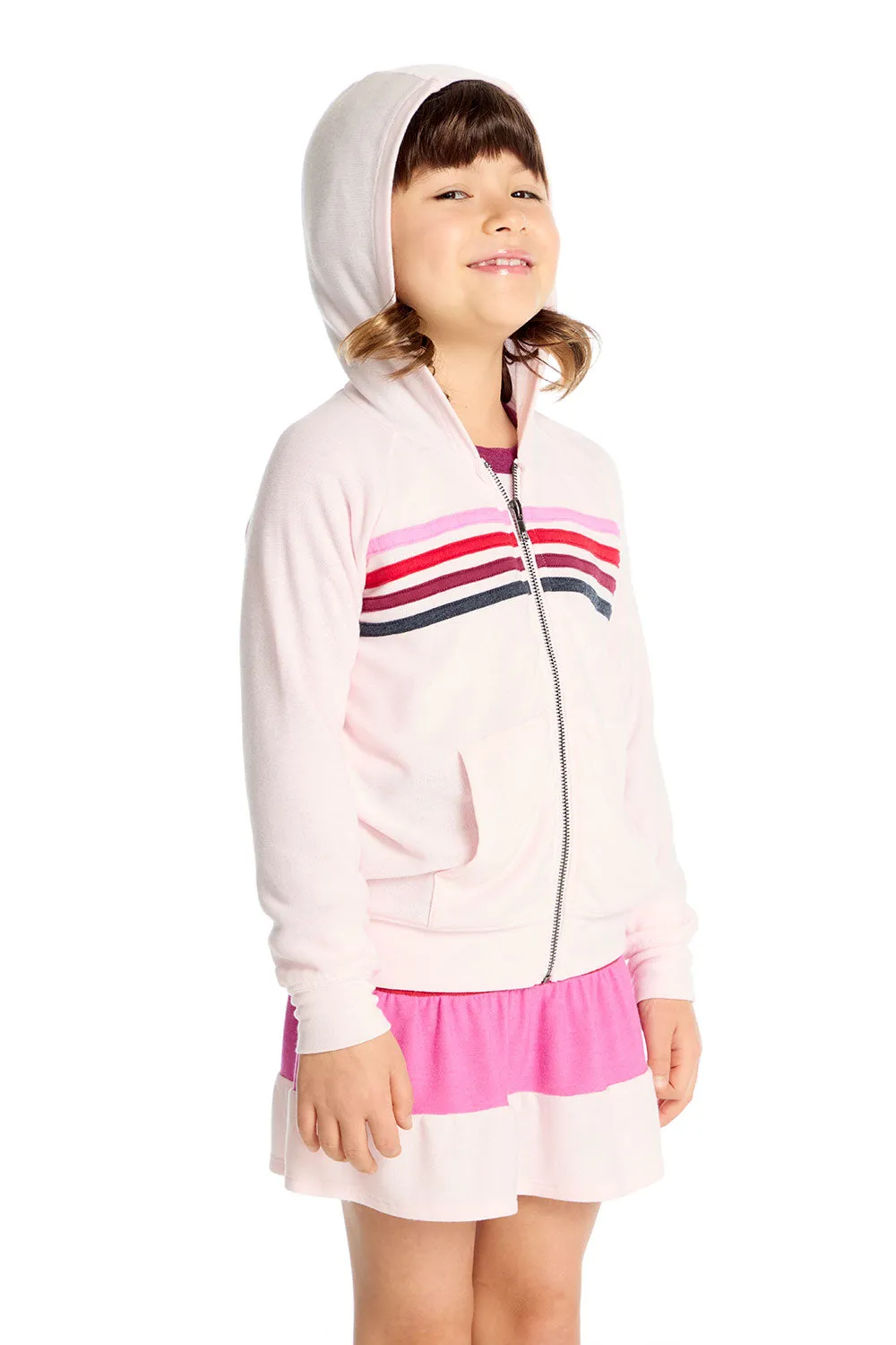 Zip Up Hoodie with Pinky Strappings sold by Chaser product image thumbnail 2