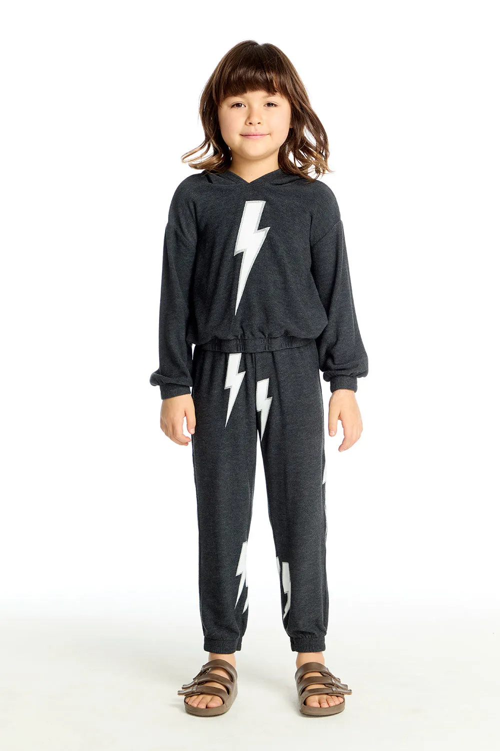 Glitter Bolt Hoodie sold by Chaser product image thumbnail 4