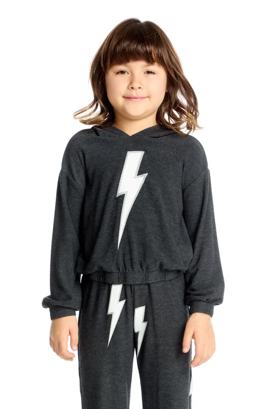 Glitter Bolt Hoodie sold by Chaser