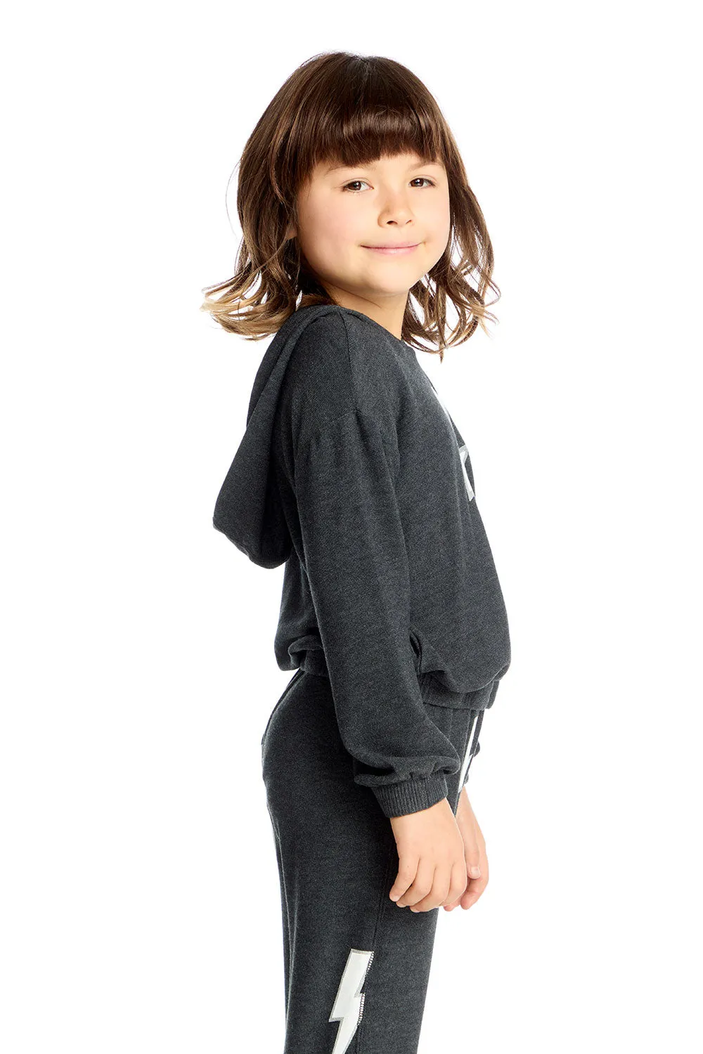 Glitter Bolt Hoodie sold by Chaser product image thumbnail 2