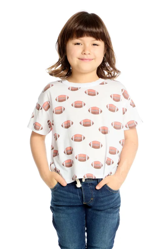 Football Toss Tee made by Chaser