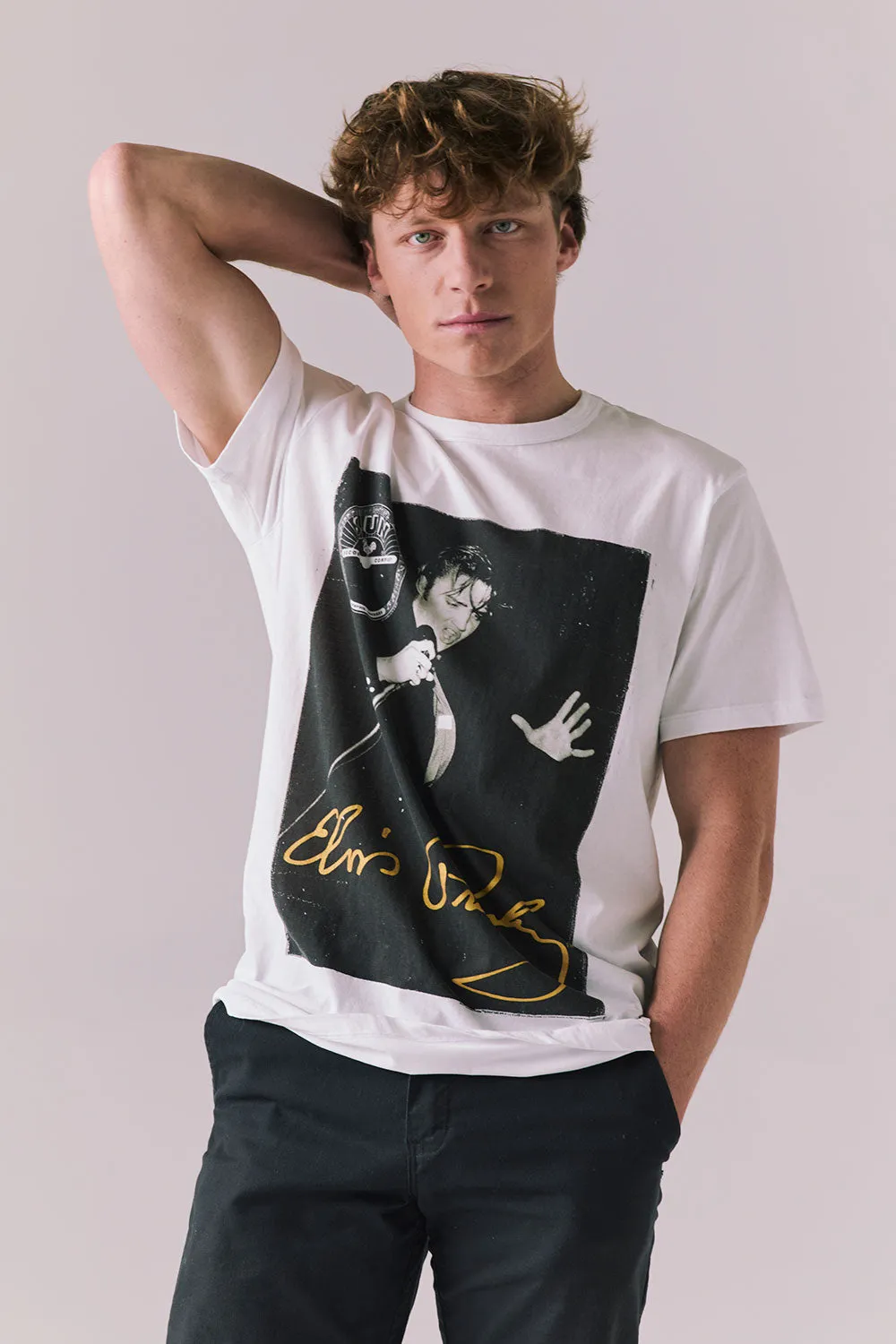 Sun Records Sun Elvis Live Portrait Tee sold by Chaser product image thumbnail 5