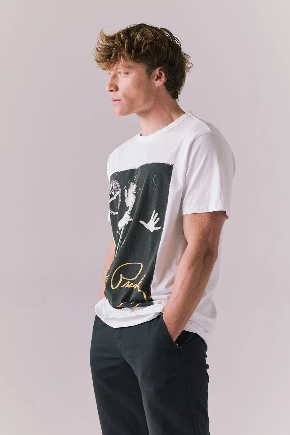 Sun Records Sun Elvis Live Portrait Tee sold by Chaser product image thumbnail 4
