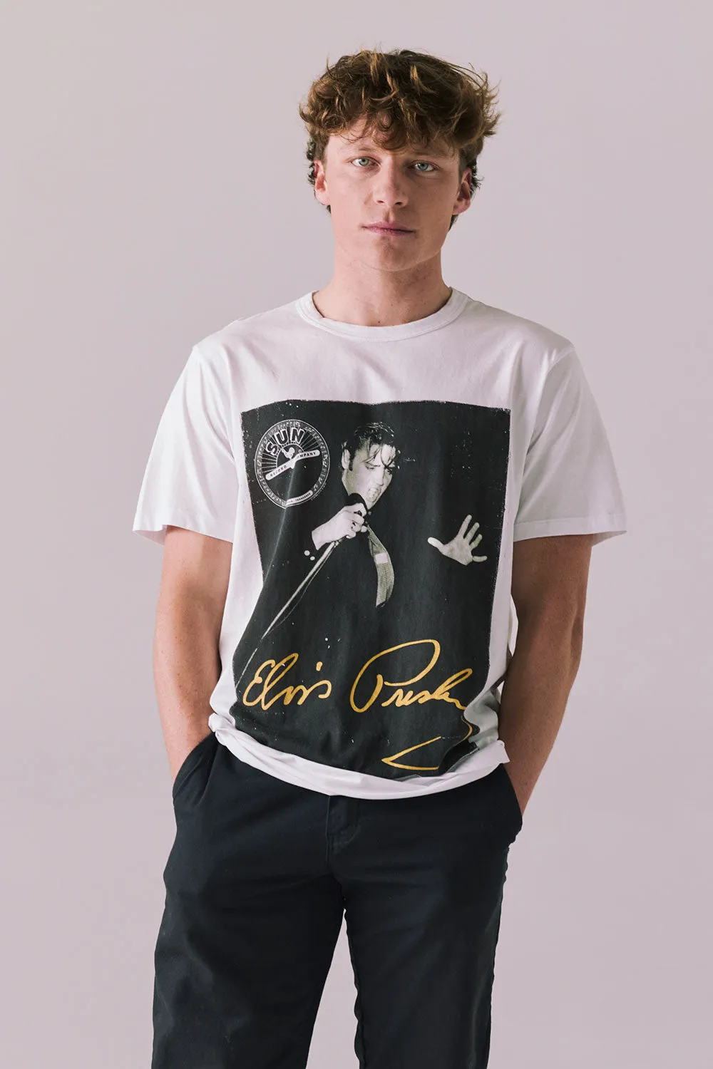 Sun Records Sun Elvis Live Portrait Tee sold by Chaser product image thumbnail 3