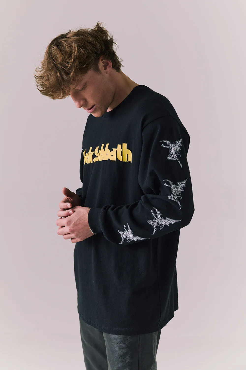 Black Sabbath Flying Angels Long Sleeve sold by Chaser product image thumbnail 4