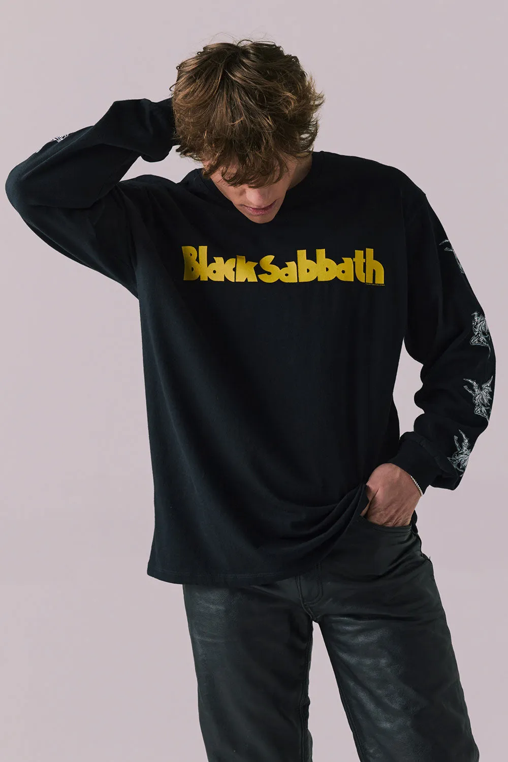 Black Sabbath Flying Angels Long Sleeve sold by Chaser product image thumbnail 3