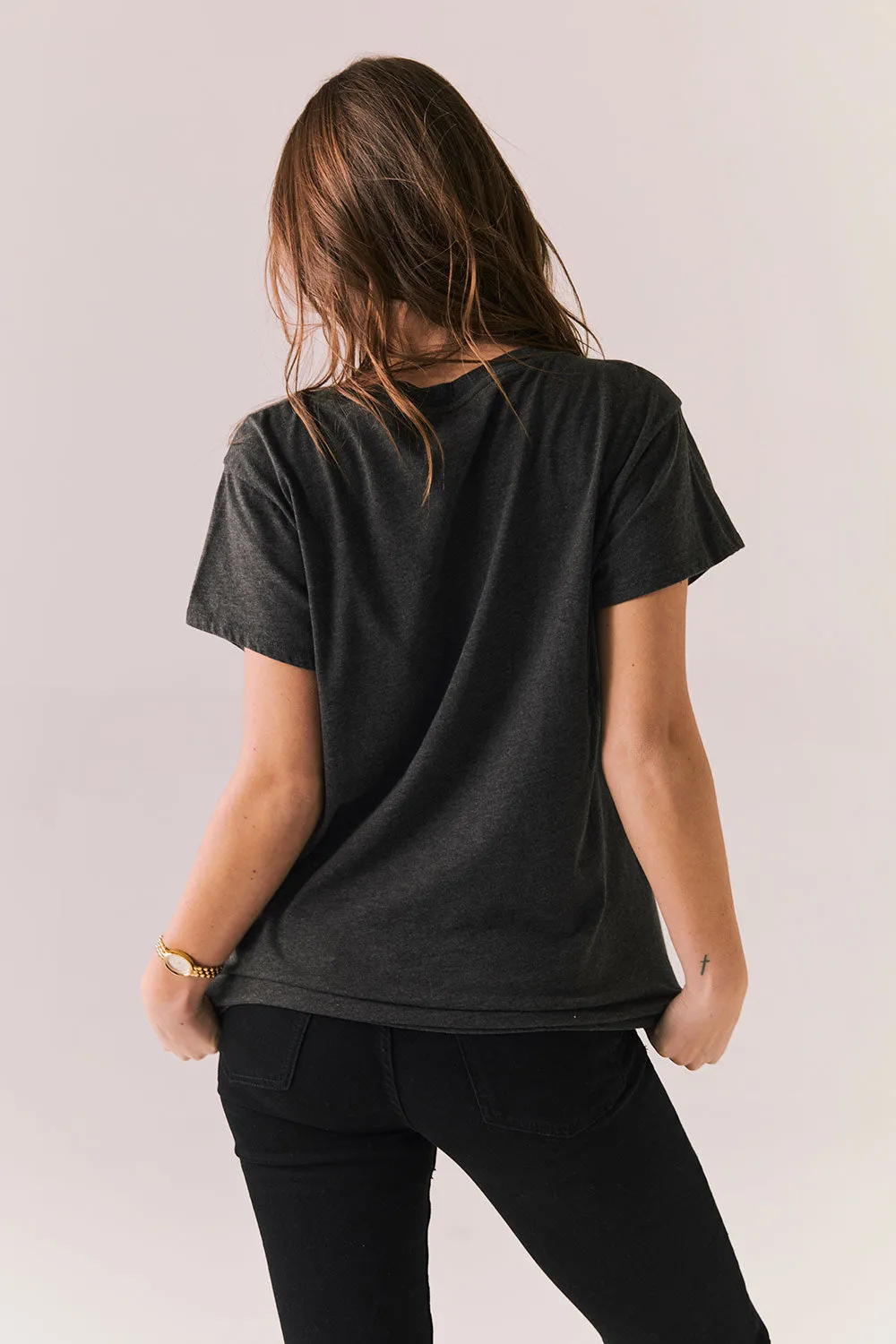 Superstar 77 Tee – Black Vintage Racer Graphic Tee sold by Chaser product image thumbnail 3