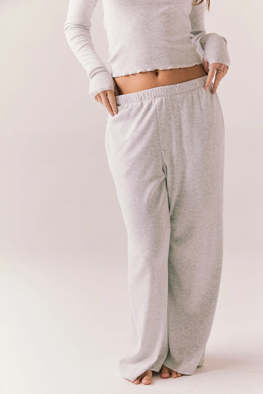 Harper Light Heather Grey Joggers sold by Chaser product image thumbnail 5
