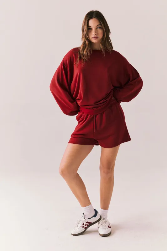 Cornell Carmine Red Pullover sold by Chaser