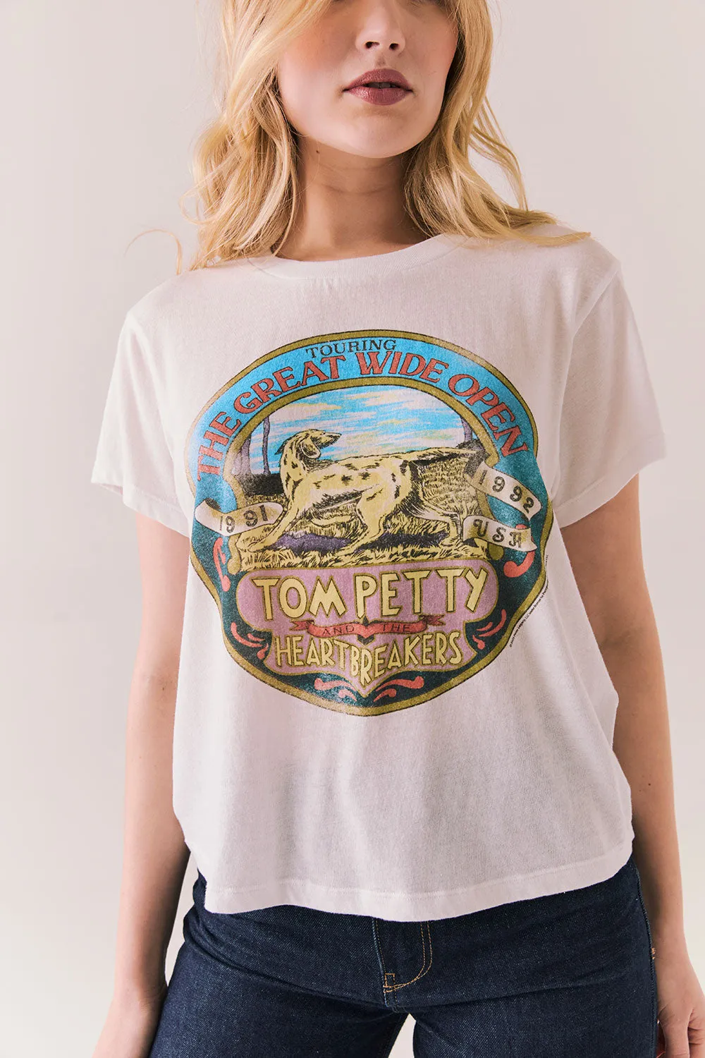 Tom Petty Great Wide Open Tee – Vintage Tour Shirt in White sold by Chaser product image thumbnail 2