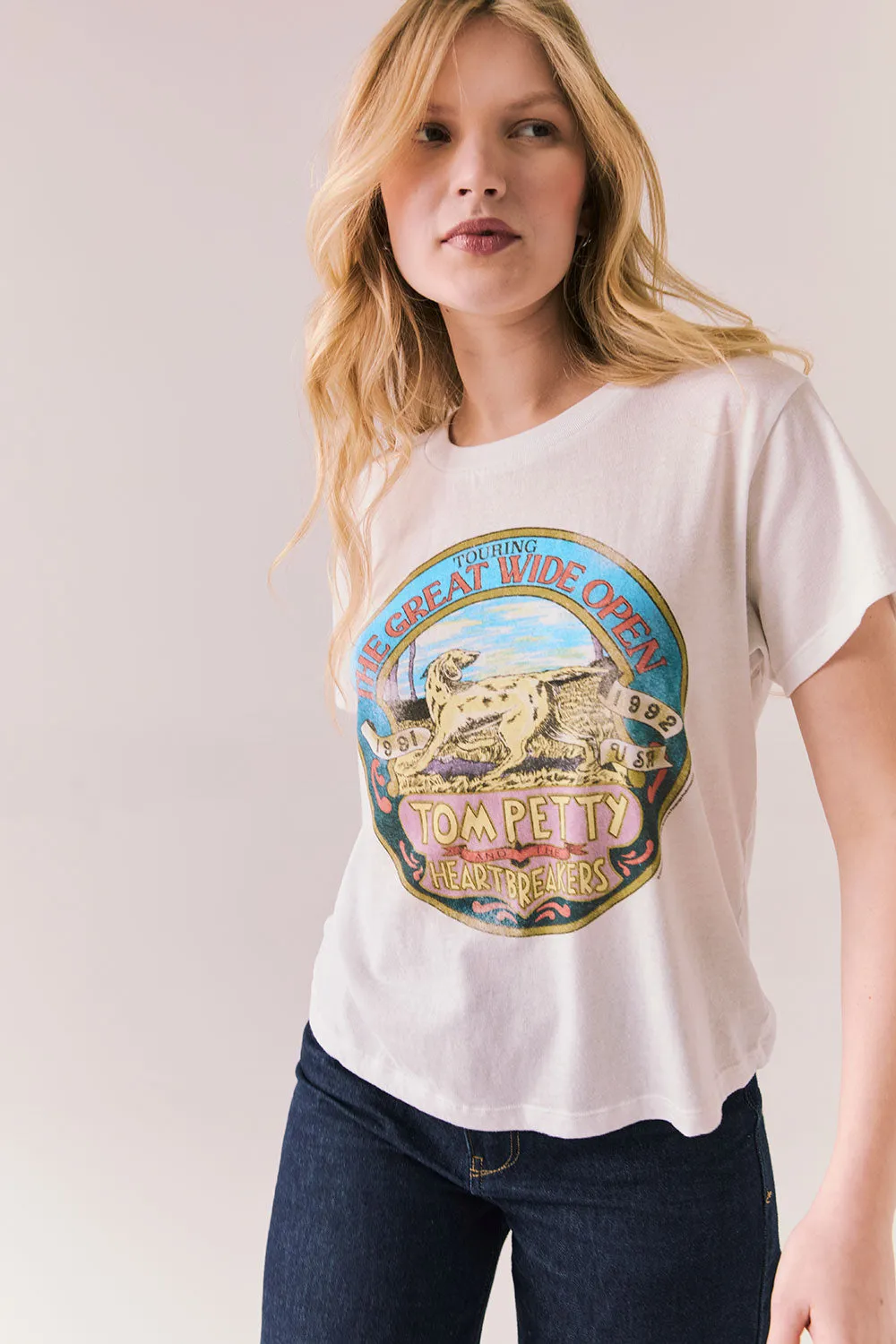 Tom Petty Great Wide Open Tee – Vintage Tour Shirt in White sold by Chaser product image thumbnail 5