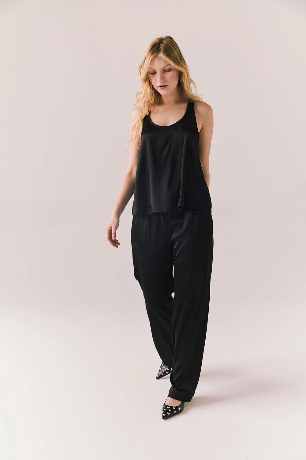 Rory True Black Tank Top sold by Chaser product image thumbnail 5