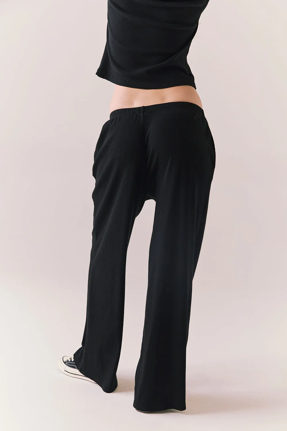 Harper Joggers – True Black Recycled Fleece Lounge Pants sold by Chaser product image thumbnail 4