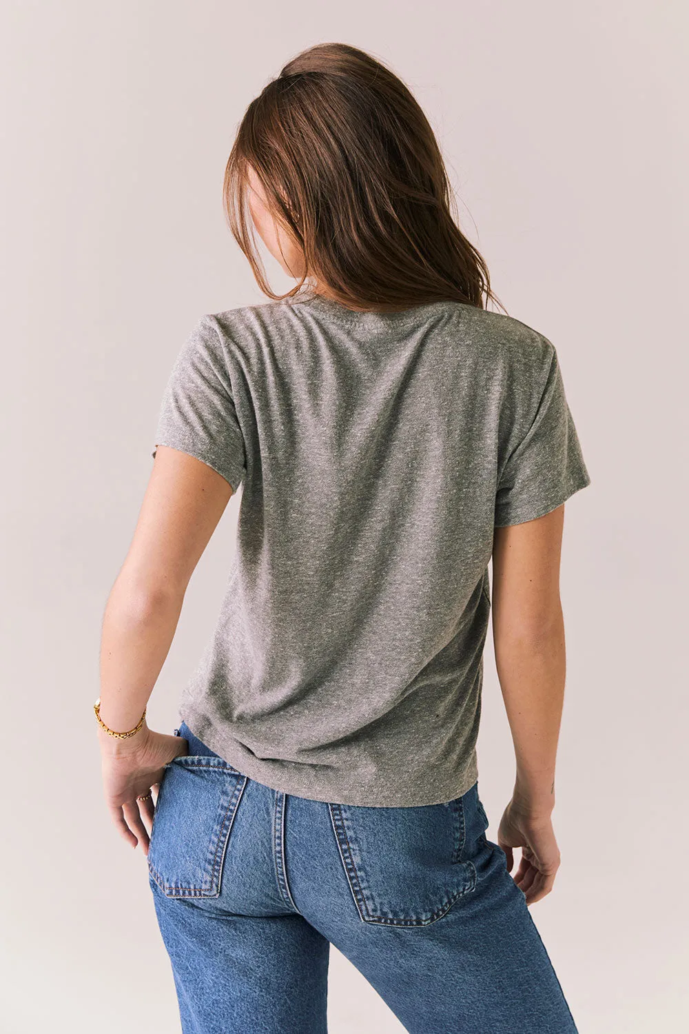 Game Day Tee – Gray Vintage-Style Tee with Maroon Graphic sold by Chaser product image thumbnail 4