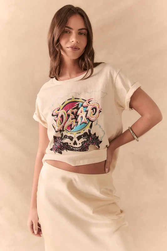 Grateful Dead Steal Your Face Tee – Vintage Band Shirt in White made by Chaser