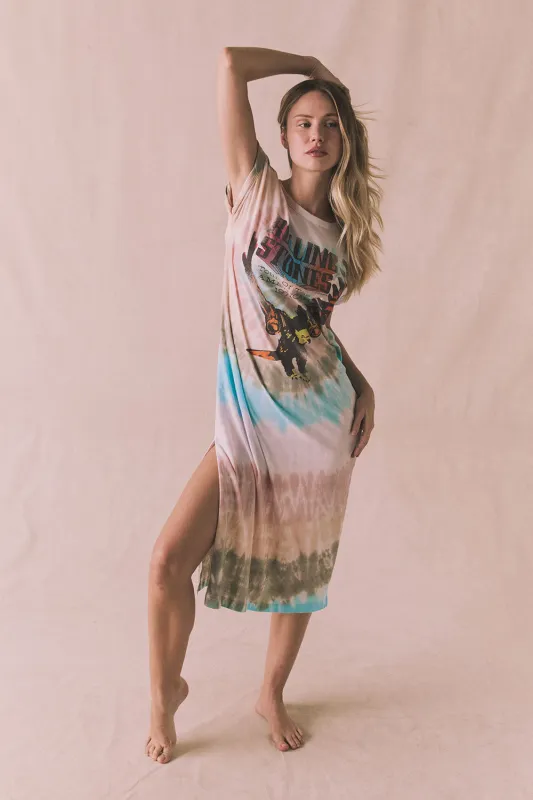 Rolling Stones Tour of the Americas Dress – Sunshower Tie Dye sold by Chaser