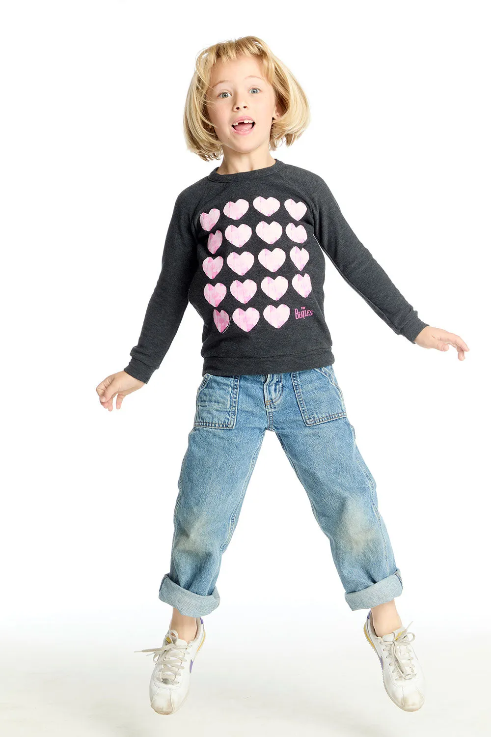 The Beatles Love Hearts Long Sleeve sold by Chaser product image thumbnail 4