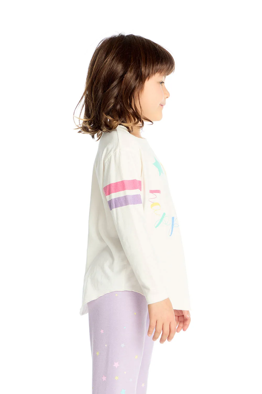 Colorful Happiness Girls Long Sleeve sold by Chaser product image thumbnail 2