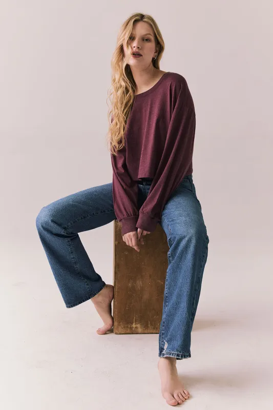 Hartt Long Sleeve – Fitted Essential in Fig sold by Chaser