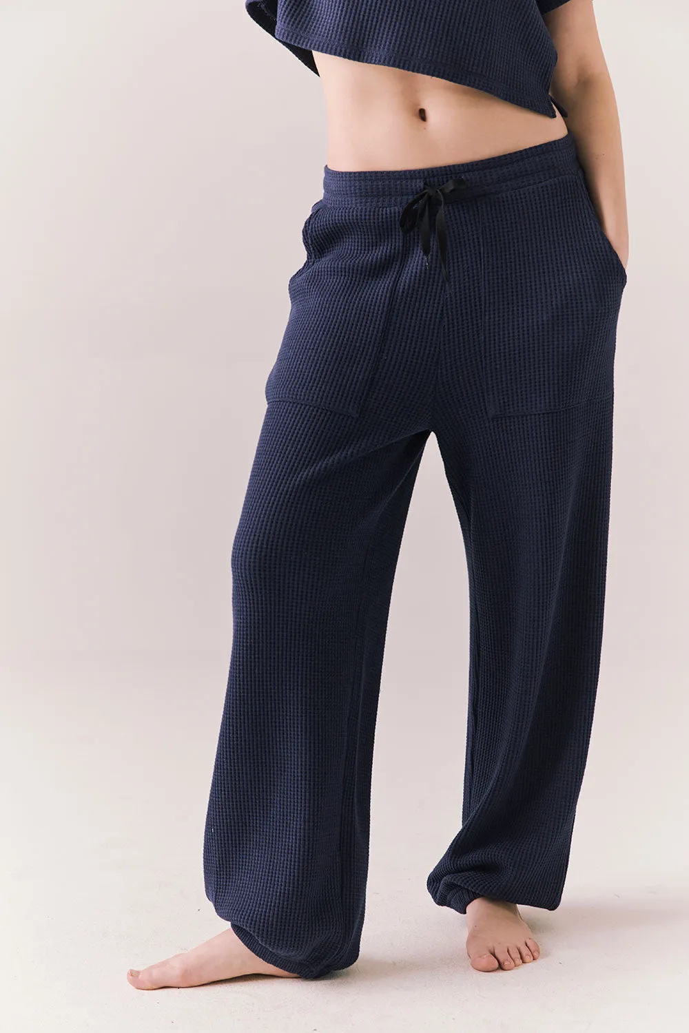 Billyy Joggers – Fleece Pants in Midnight Blue sold by Chaser product image thumbnail 2