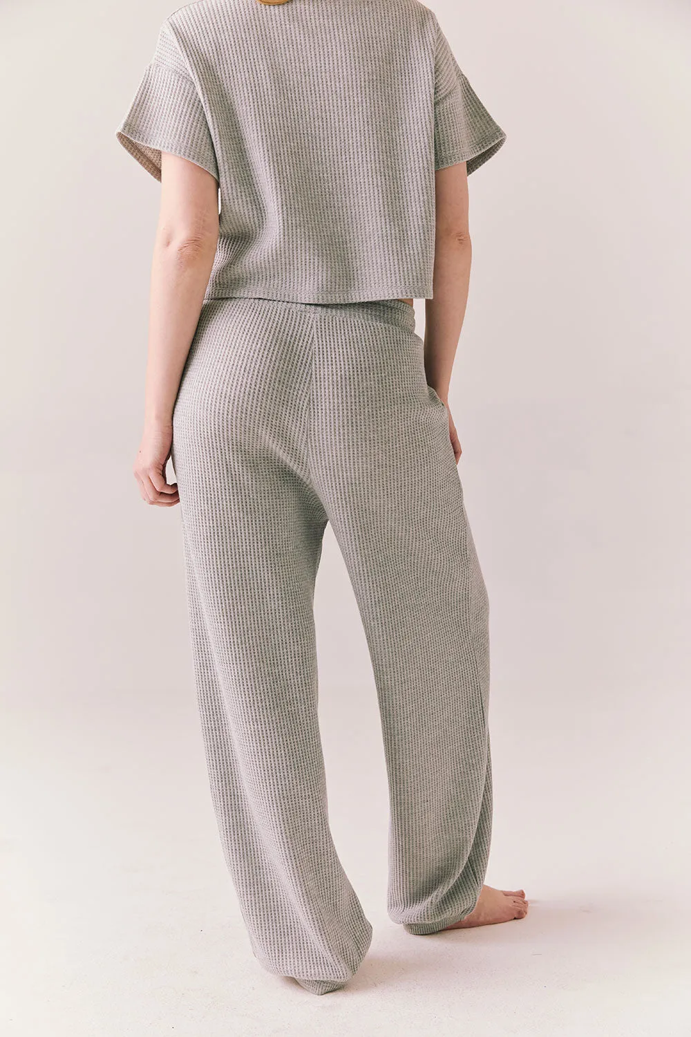 Billyy Joggers – Heather Grey Fleece Lounge Pants sold by Chaser product image thumbnail 4