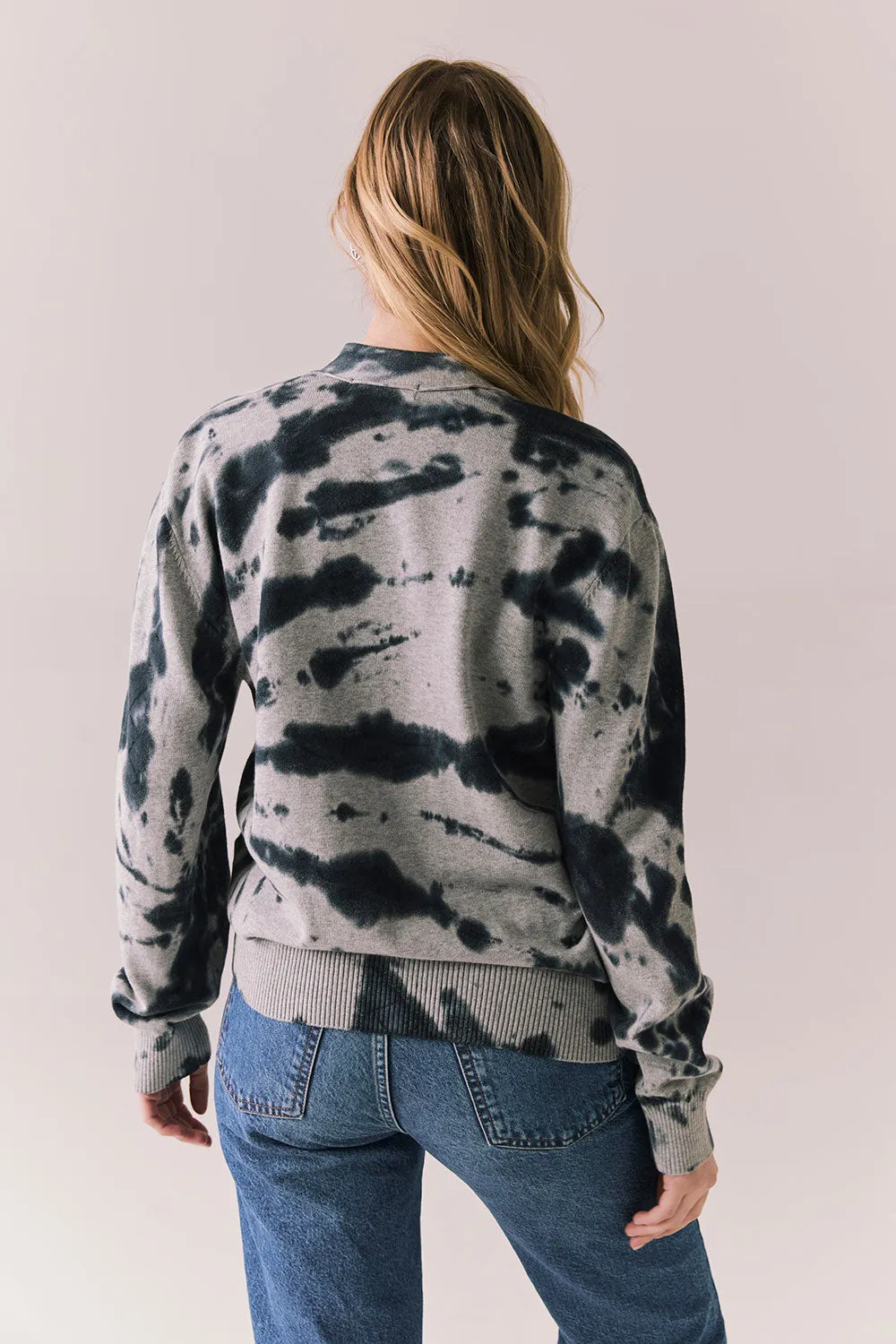 Black & Charcoal Tie Dye Hoodie sold by Chaser product image thumbnail 5